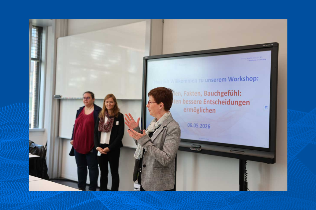 Titelbanner KI Workshop Zahlen, Fakten, Bauchgefühl